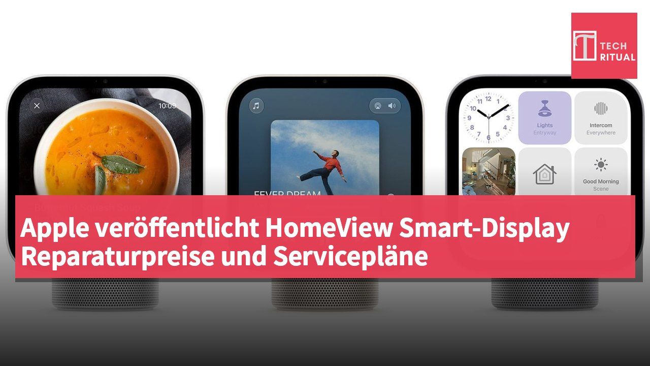 Apple veröffentlicht HomeView Smart-Display Reparaturpreise und Servicepläne