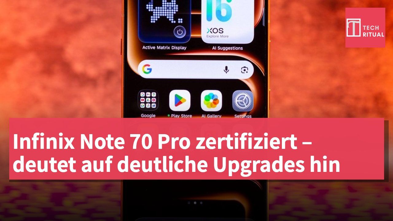 Infinix Note 70 Pro zertifiziert – deutet auf deutliche Upgrades hin