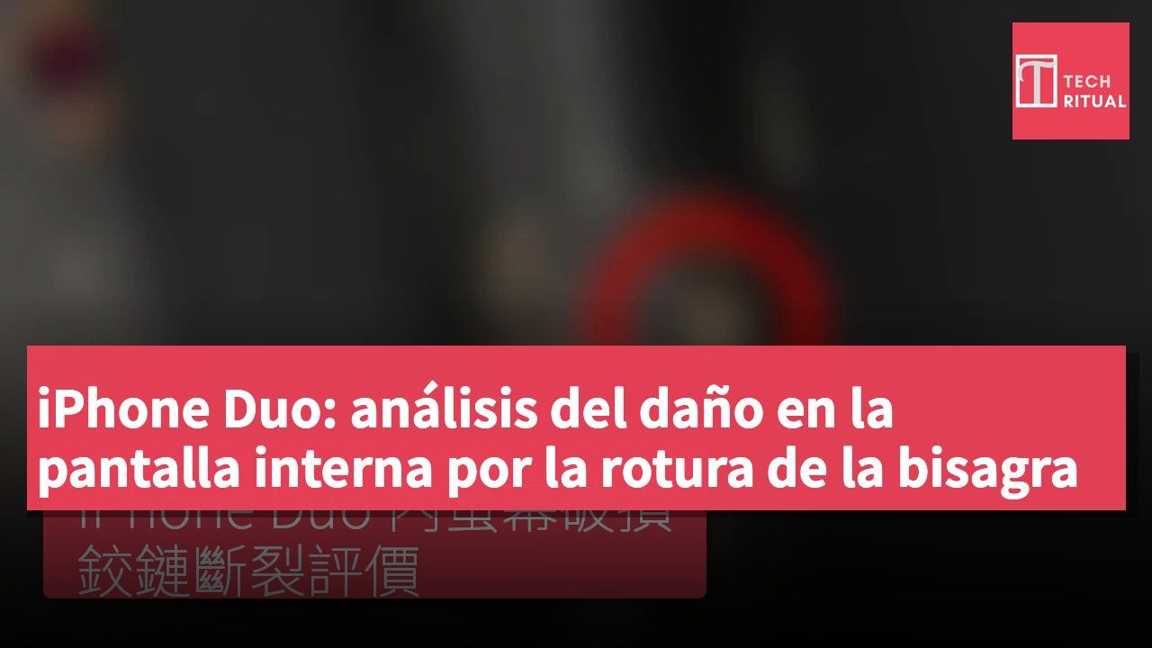 iPhone Duo: análisis del daño en la pantalla interna por la rotura de la bisagra