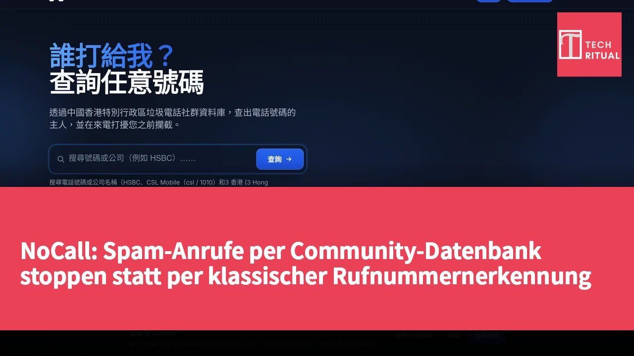 NoCall: Spam-Anrufe per Community-Datenbank stoppen statt per klassischer Rufnummernerkennung