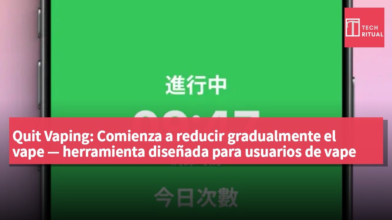 Quit Vaping: Comienza a reducir gradualmente el vape — herramienta diseñada para usuarios de vape