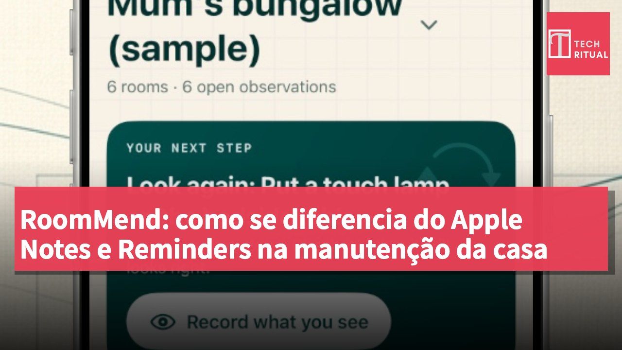 RoomMend: como se diferencia do Apple Notes e Reminders na manutenção da casa
