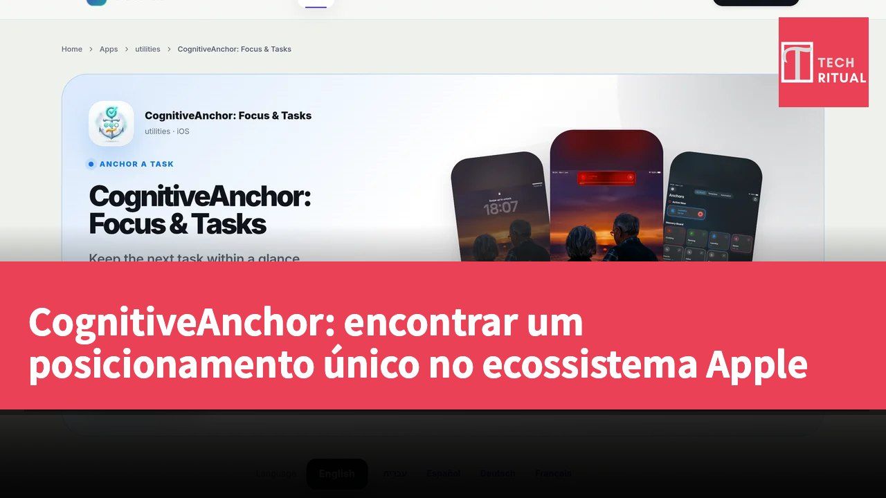 CognitiveAnchor: encontrar um posicionamento único no ecossistema Apple